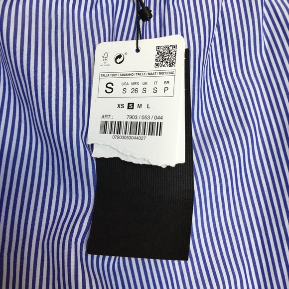 Zara Woman womens NWT off shoulder top sz 5 (QQ49) - Picture 4 of 8